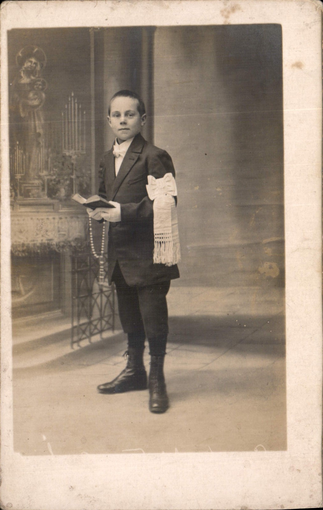 CARTE PHOTO Enfant Communiant