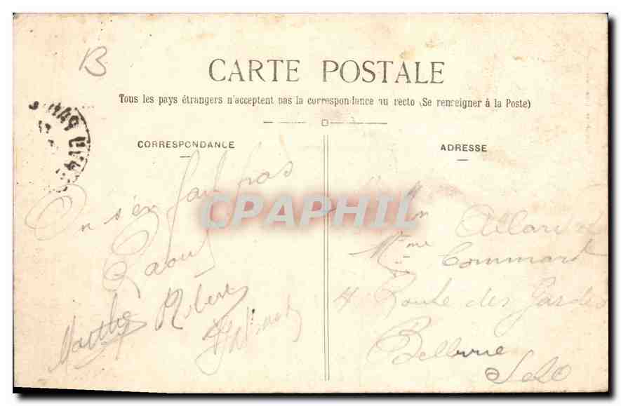 CPA Chateau de Chantilly Oise Cote Nord vue sur le Parc  — Rückseite