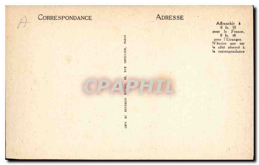 CPA Chateau de Chantilly Galerie des Cerfs  — Rückseite