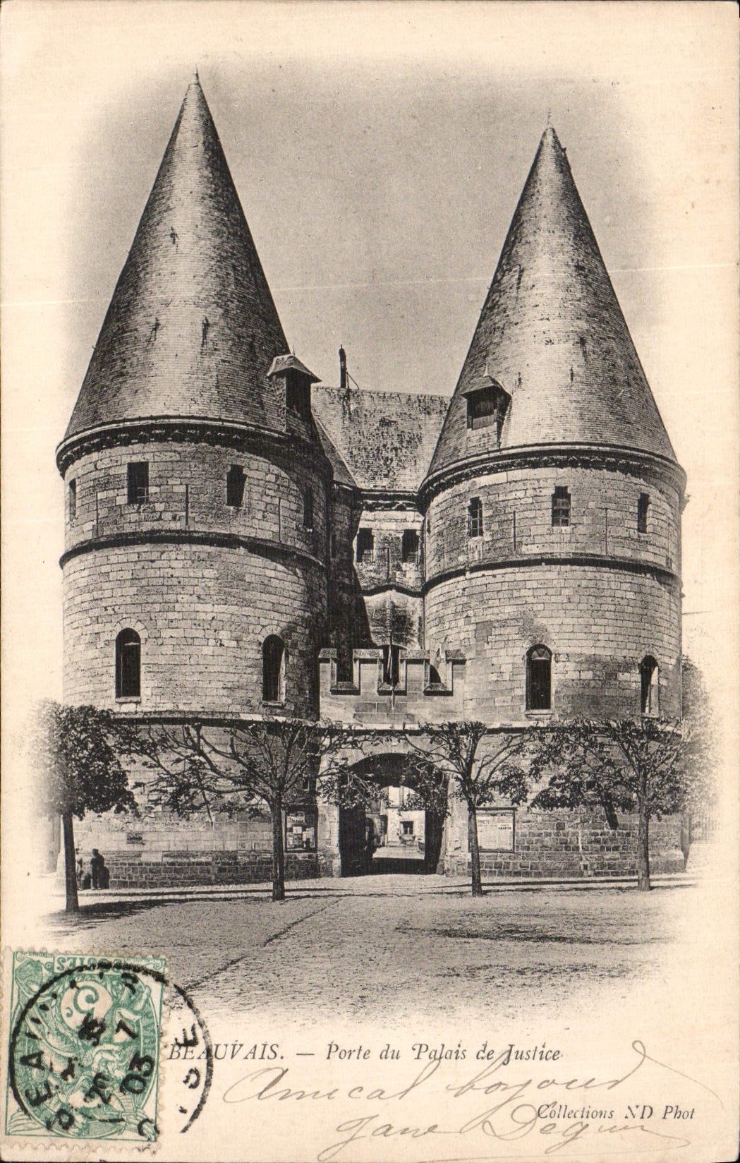 Beauvais — Porte du Palais de Justice — Amical Boyoud ND Phot