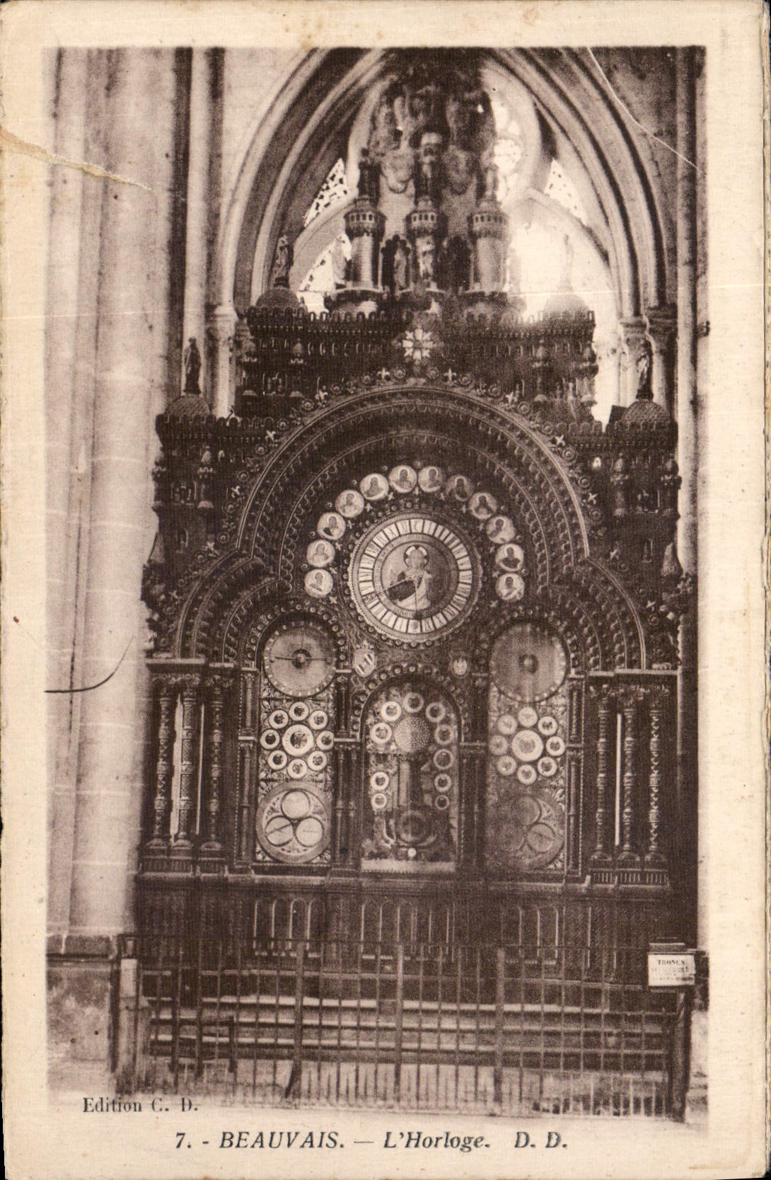 Beauvais — L'Horloge — Edition G. D. n°7 - Anverso