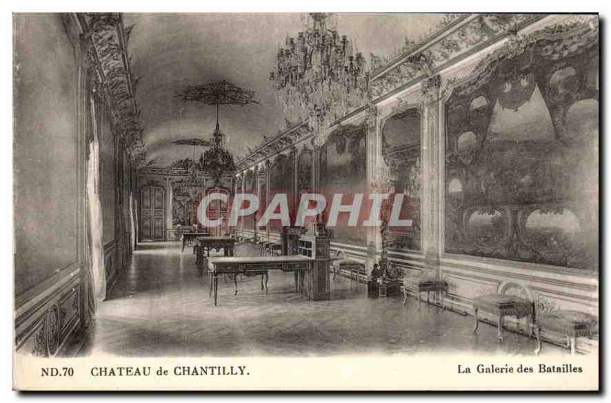 CPA Chateau de Chantilly La Galerie des Batailles 