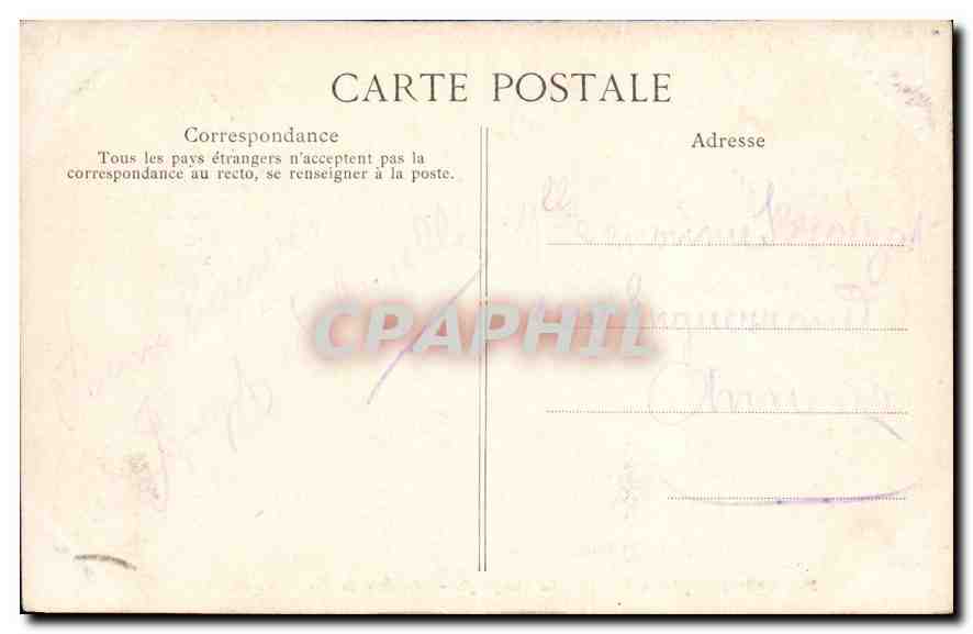 CPA Collection speciale du Palais de Compiegne Chambre de Marie Antoinette  — Rückseite