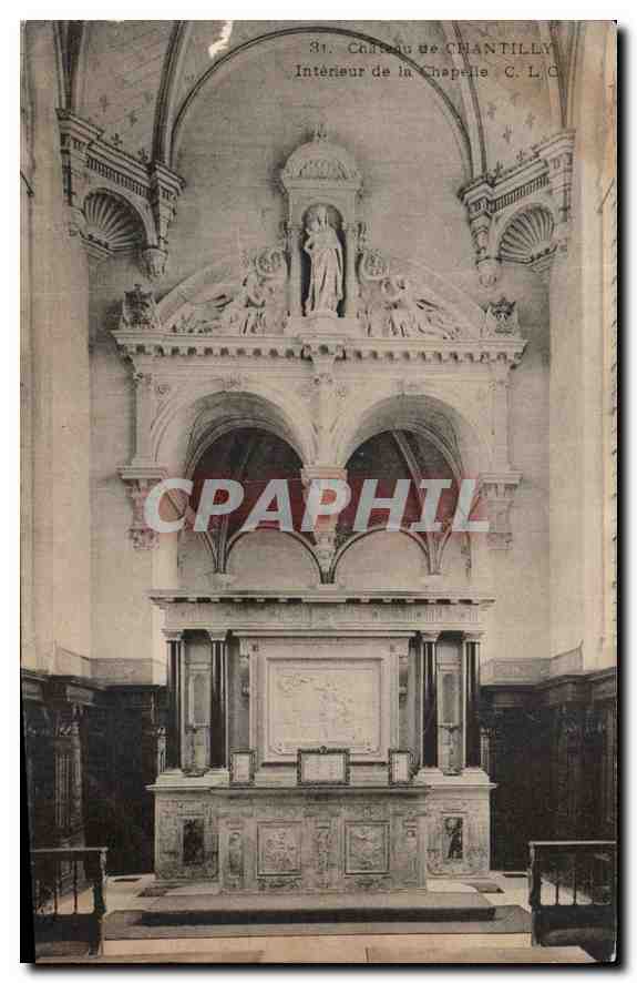 CPA Chateau de Chantilly Interieur de la Chapelle 