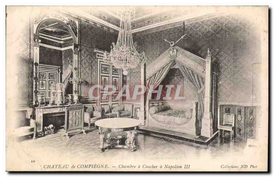 CPA Chateau de Compiegne Chambre a Coucher a Napoleon III
