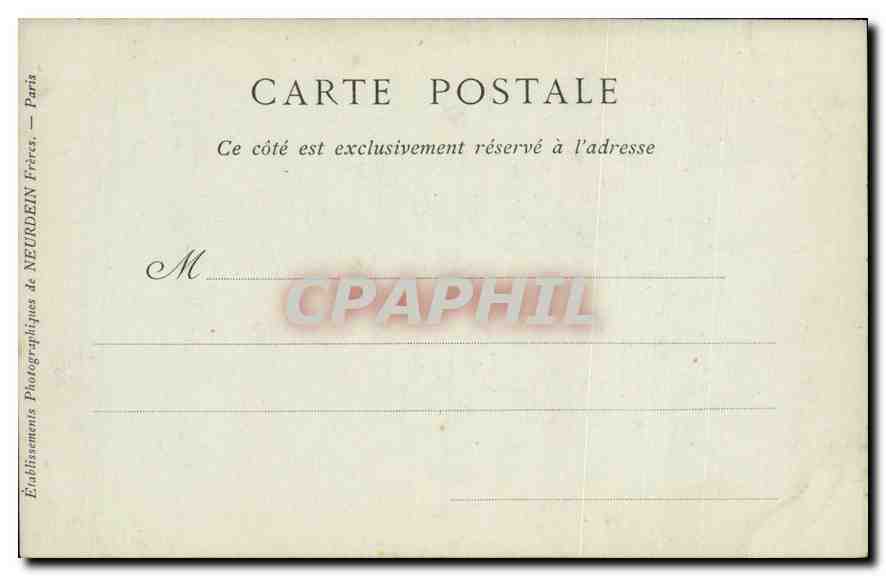 CPA Chateau de Compiegne Chambre a Coucher a Napoleon III — Rückseite