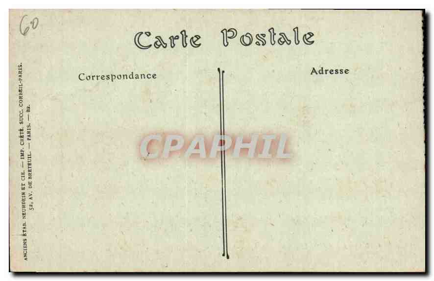 CPA Compiegne Le Berceau de Napoleon Ier  — Rückseite