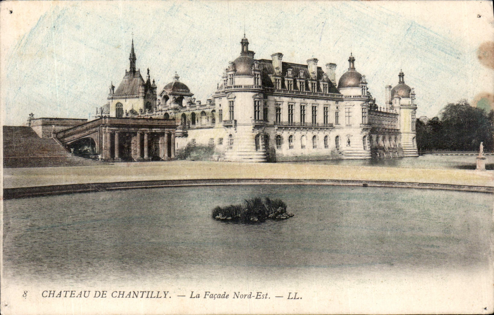 Château de Chantilly — La Façade Nord-Est — LL. — L’Imprimerie Nouvelle Photographe, Paris