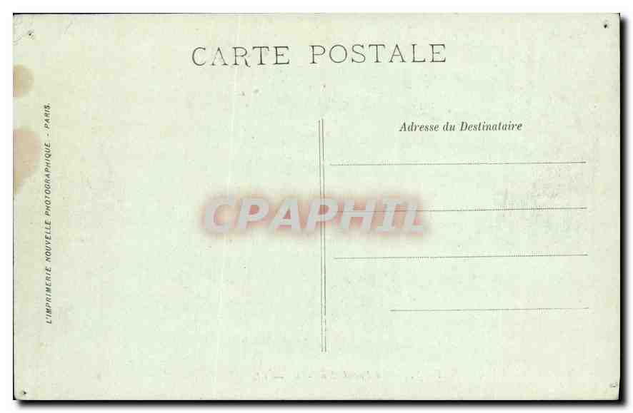 Château de Chantilly — La Façade Nord-Est — LL. — L’Imprimerie Nouvelle Photographe, Paris — Rückseite