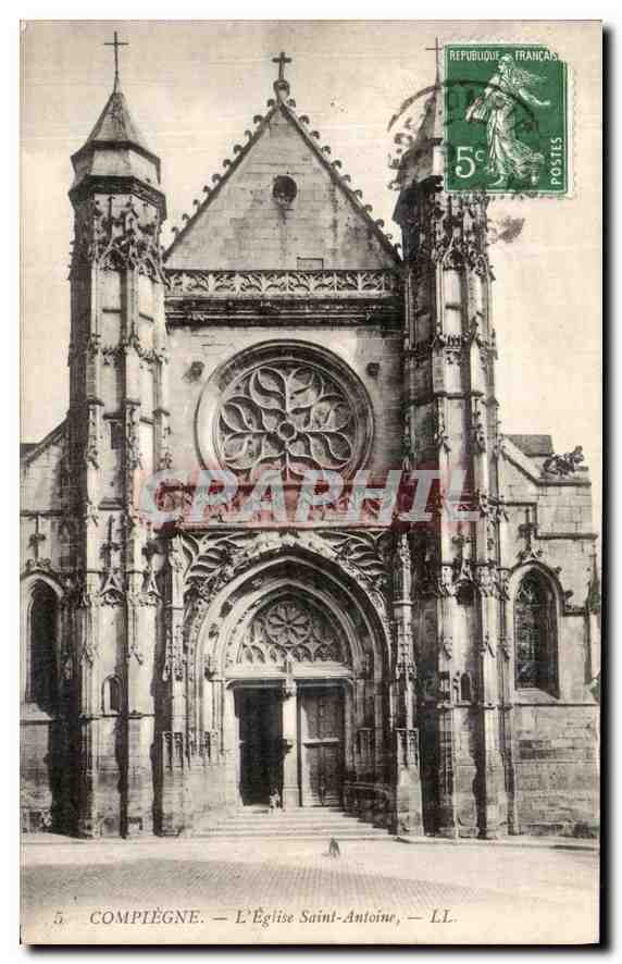 CPA Compiegne l'Eglise Saint Antoine 