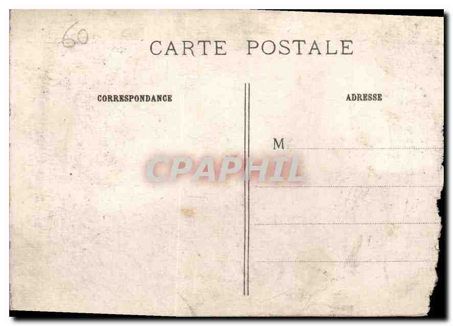 CPA La Grand Guerre 1914 15 16 parc de Compiegne 12 arbres seculaires dechiqmetes par un gros obus a — Verso