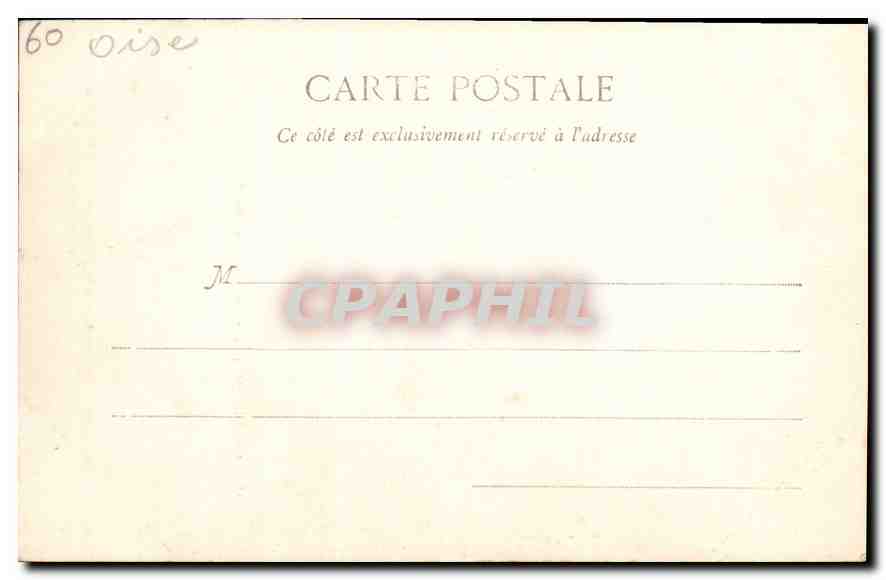 CPA St Germer de Fly interieur de la Chapelle  — Rückseite