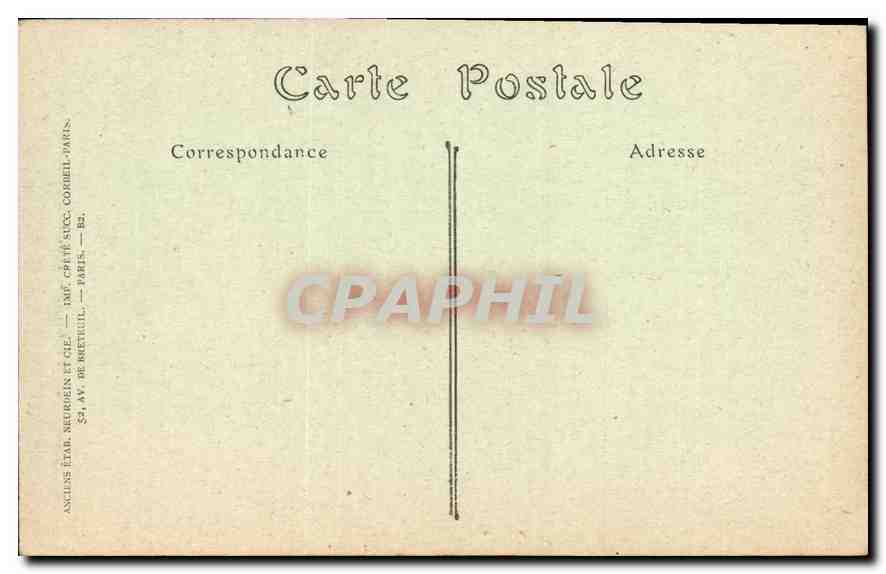 CPA Compiegne l'Hotel de Ville  — Verso