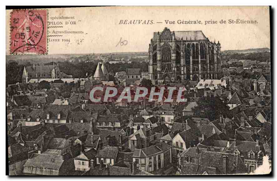 CPA Beauvais vue generale prise de St Etienne 
