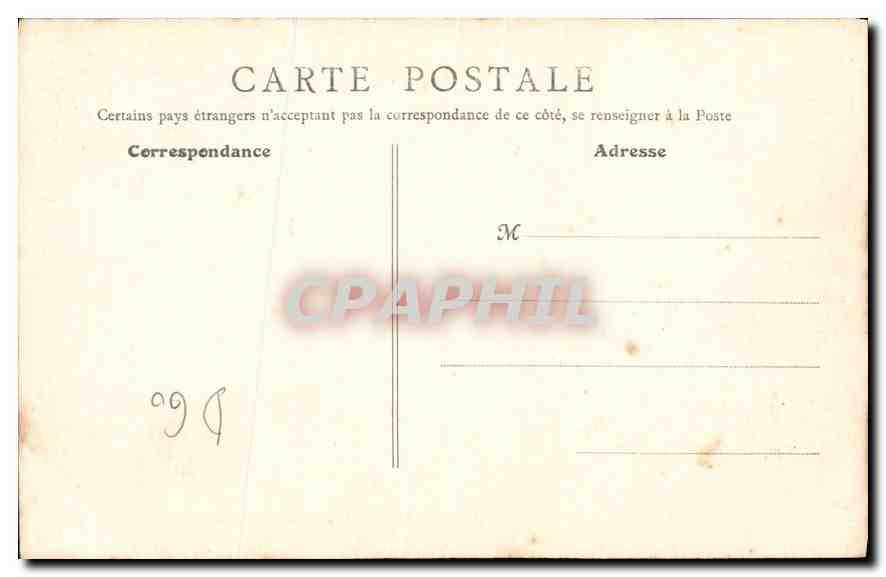 CPA Chateau de Chantilly Appartements des Conde Antichambre  — Rückseite
