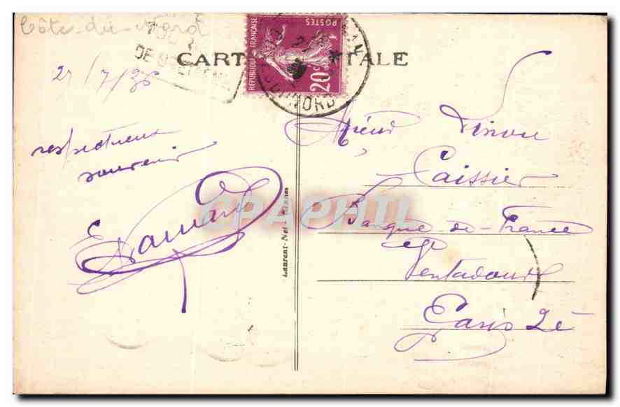 Côte d'Emeraude — Les Bords de la Rance — Le Chêne Vert — Château — n° 927 — Reverso