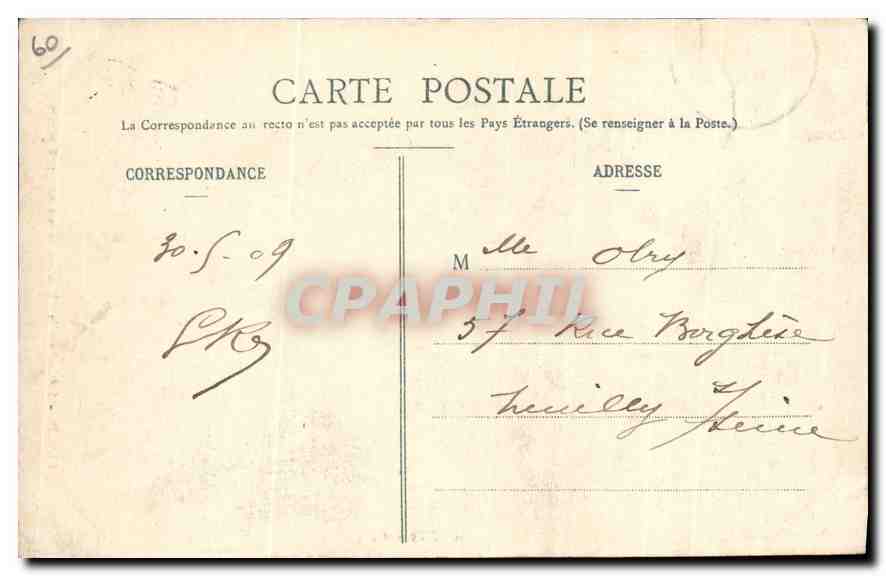 Senlis - La Cathédrale - Hauteur de la Flèche : 78 mètres — E. Vignons fils, Senlis — Verso