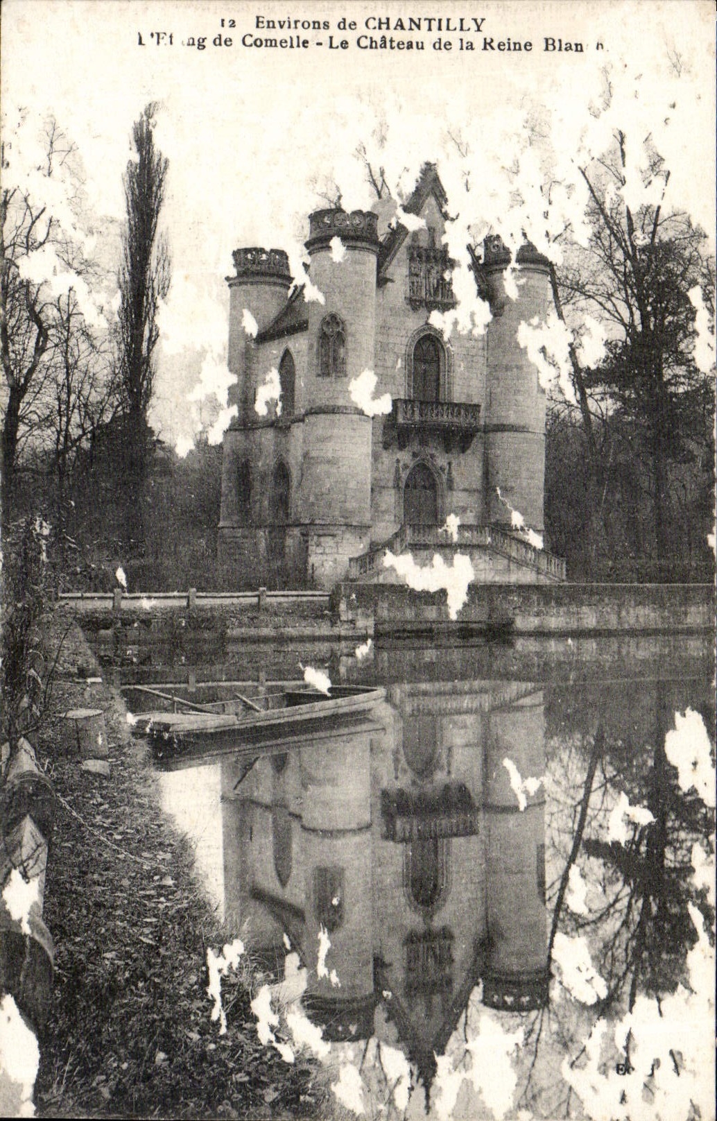 CPA Environs de Chantilly l'Etang de Comelie le Chateau de la Reine Blanche