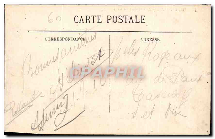 Pierrefonds — Le Château (côté nord) — LL. — Verso