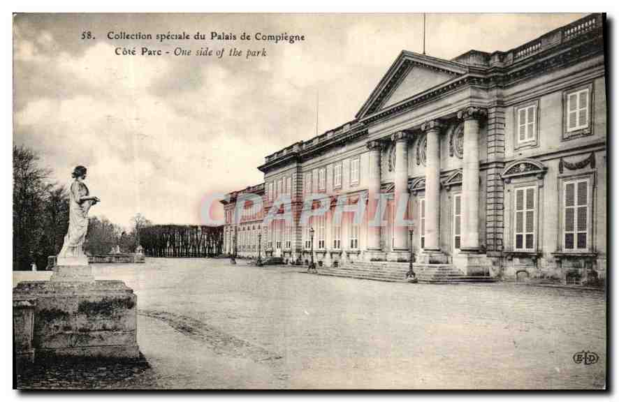 CPA Collection spiciale du Palais de Compiegne Cote Parc 