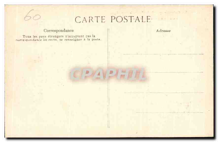 CPA Collection spiciale du Palais de Compiegne Cote Parc  — Verso