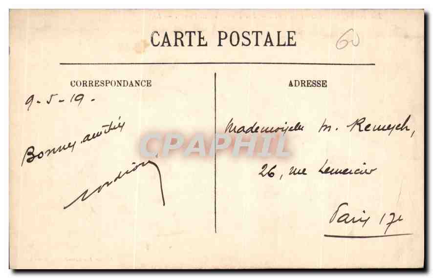 CPA La Foret de Compiegne les Etangs de St Pierre  — Rückseite