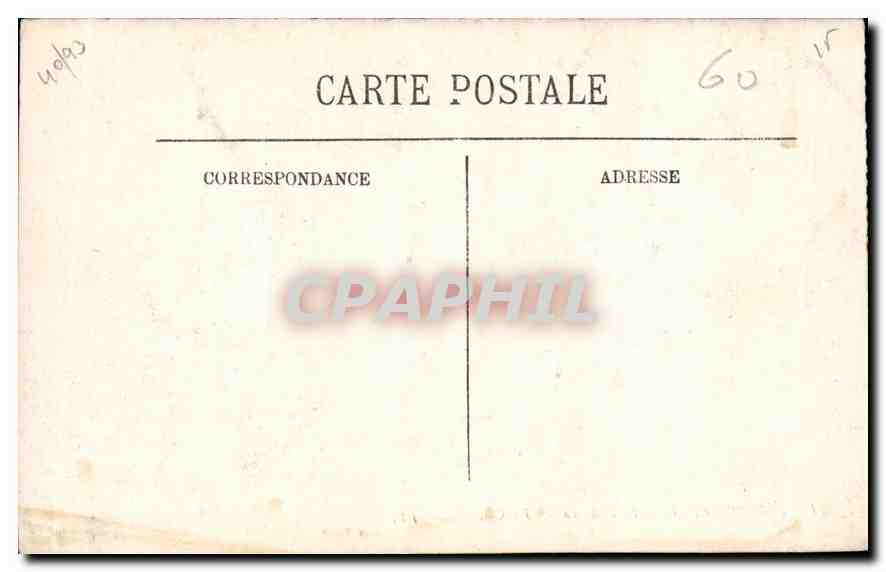CPA Pierrefonds le Chateau la Chapelle  — Rückseite