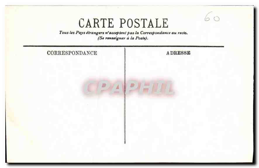 CPA Pierrefonds vue generale cote sud ouest du Chateau  — Rückseite