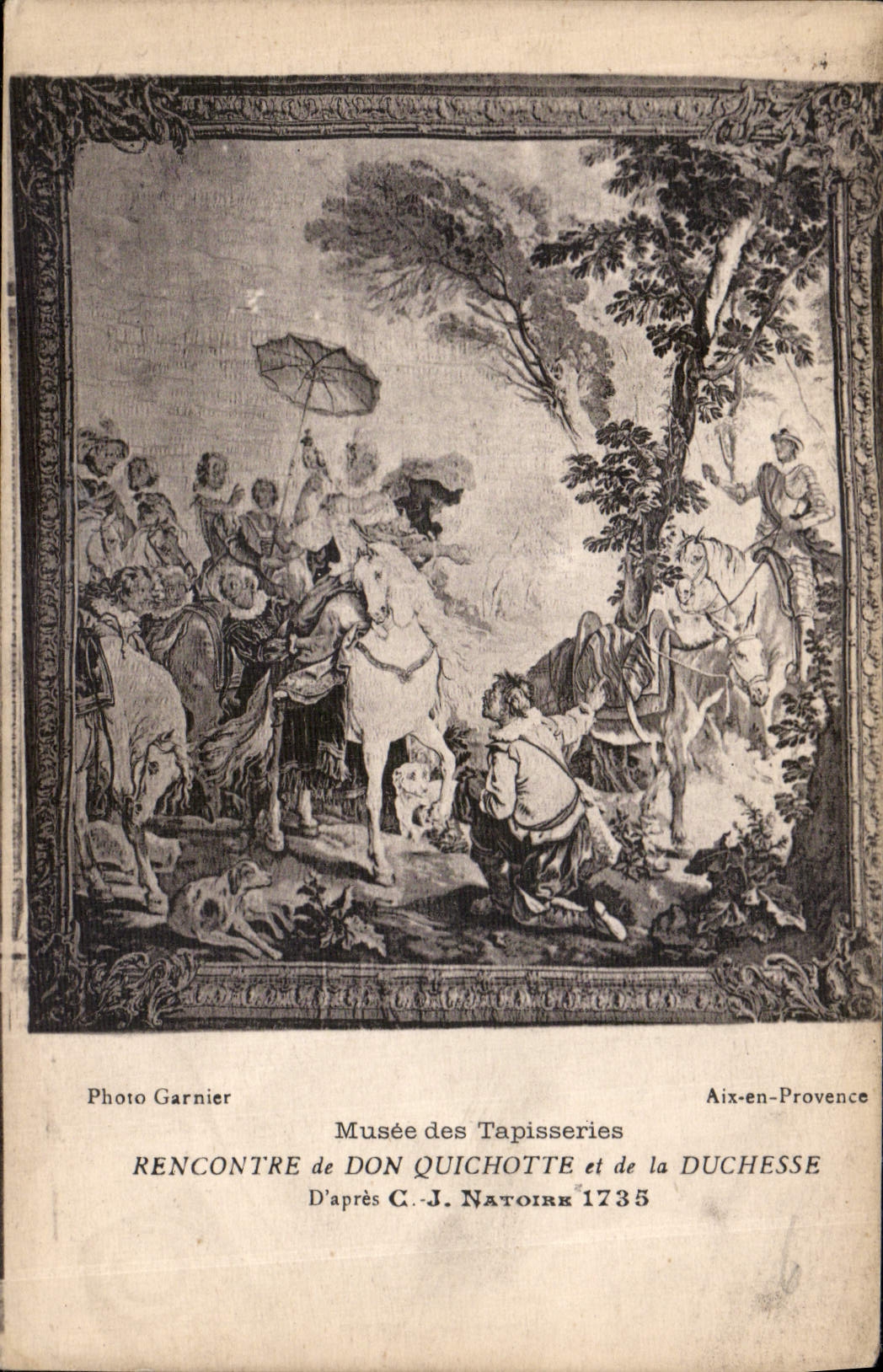 Rencontre de Don Quichotte et de la Duchesse — Musée des Tapisseries — Photo Garnier