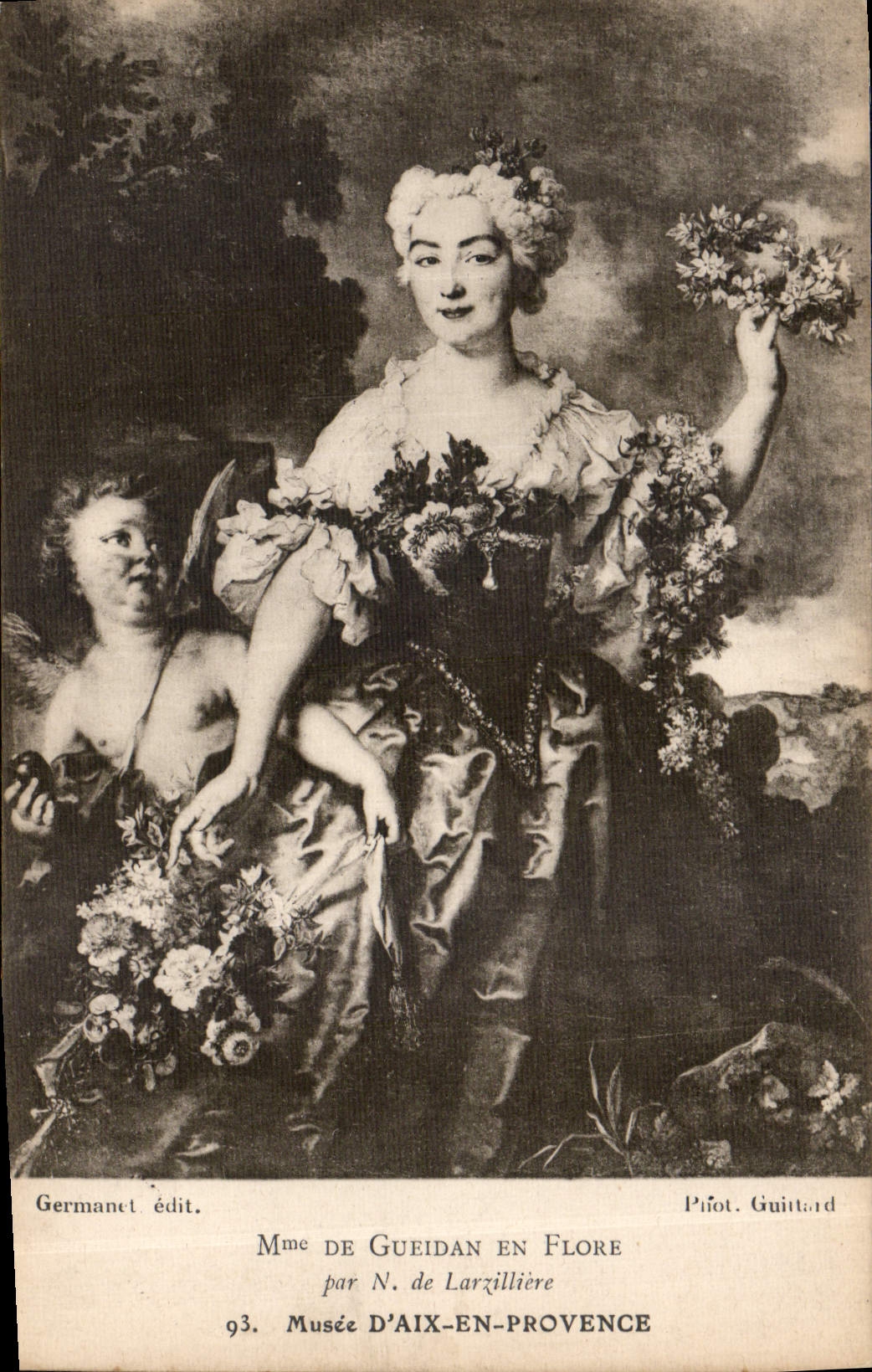 Frau de Gueidan als Flora — von N. de Larzilliére — Verlag Germanet