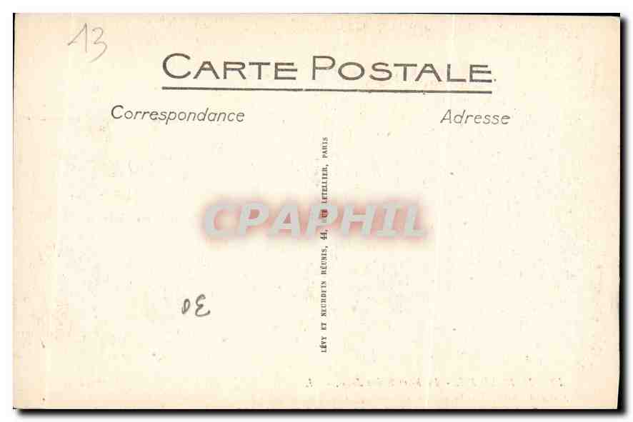 CPA Marseille le Fort Saint jean  — Verso