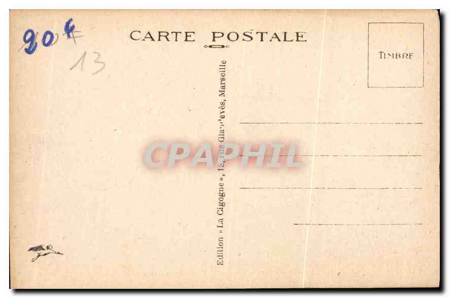 CPA Marseille Notre Dame de la Garde  — Rückseite