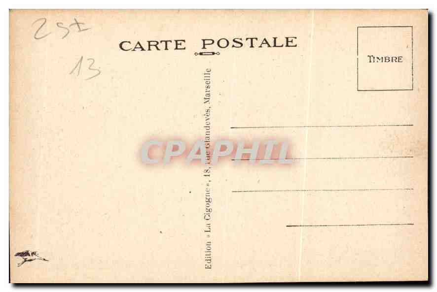CPA Marseille le Chateau d'If  — Rückseite