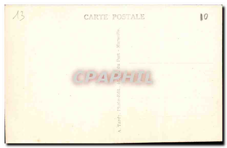 CPA Marseille le Palais Longchamp  — Verso