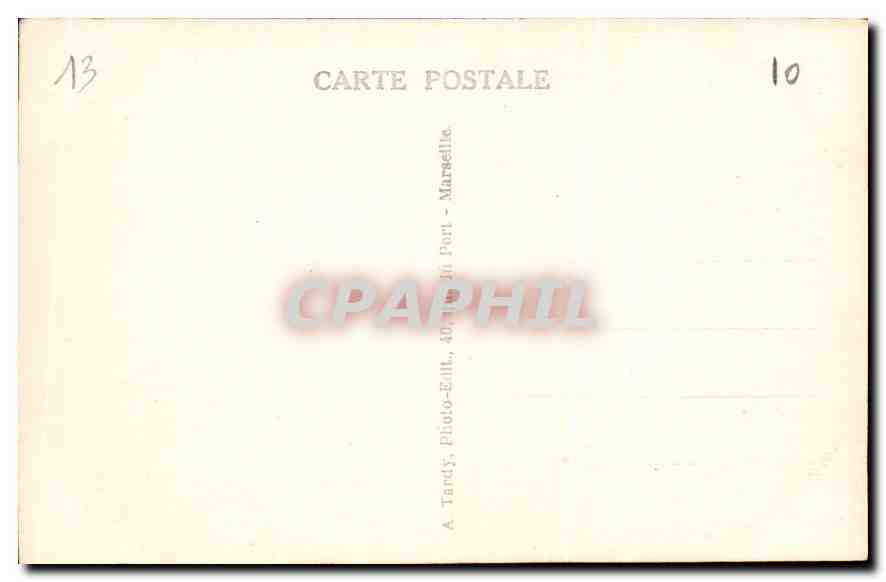 CPA Marseille le Chateau d'If  — Rückseite