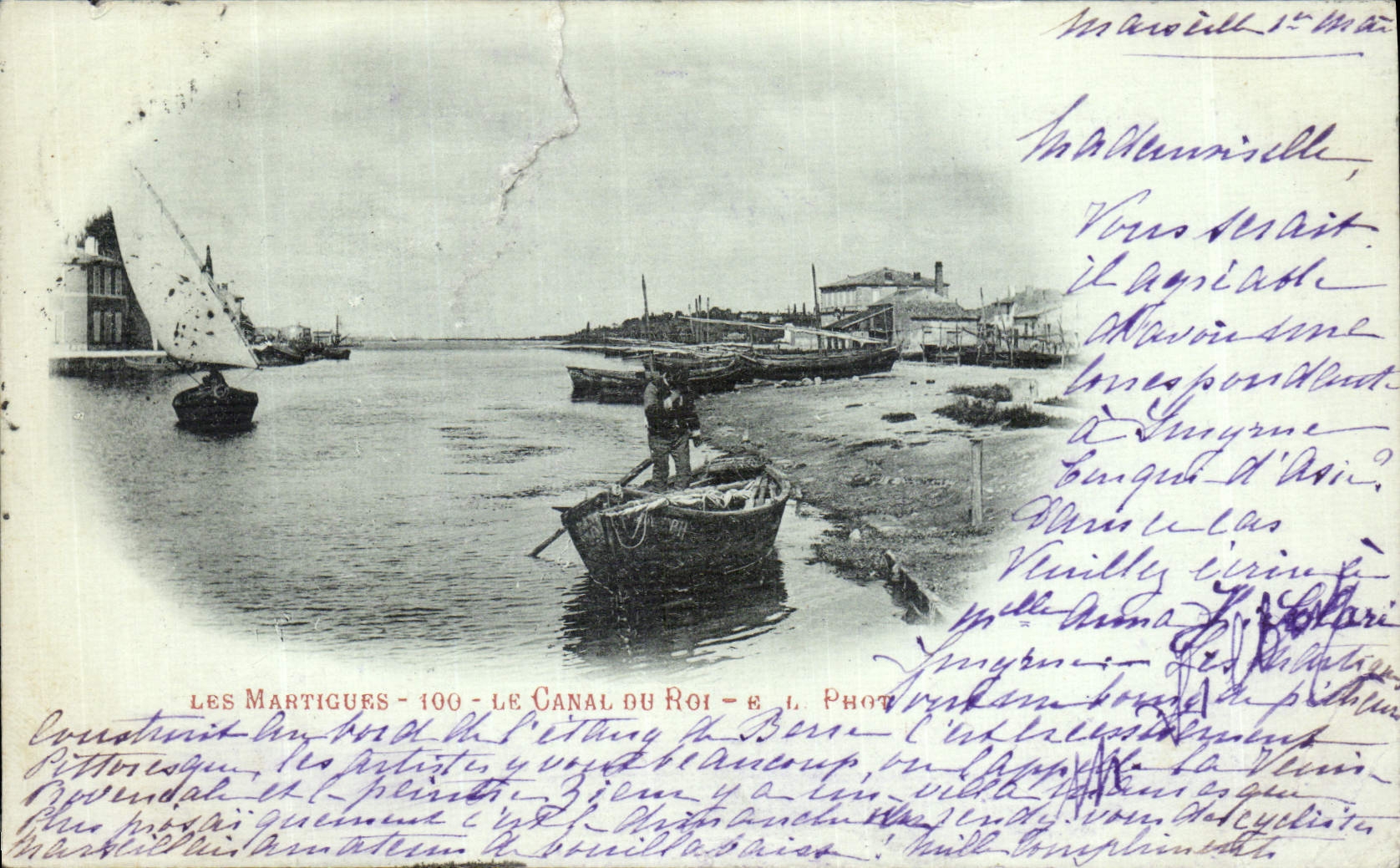 Les Martigues - 100 - Le Canal du Roi — E. L. Phot