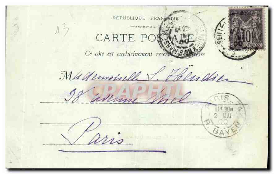 Les Martigues - 100 - Le Canal du Roi — E. L. Phot — Rückseite