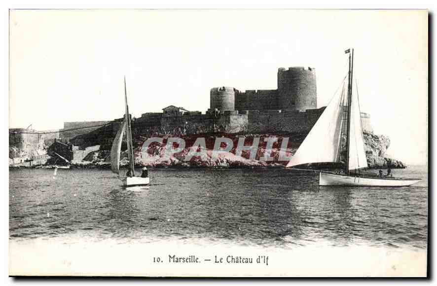 CPA Marseille le Chateau d'If Bateaux