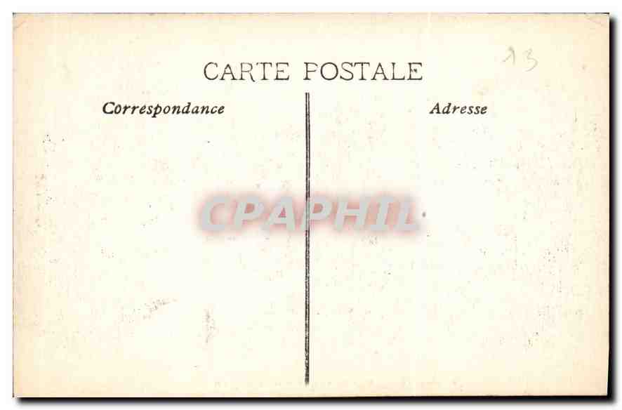CPA Marseille Fort St Jean et Cathedrale Bateaux — Verso