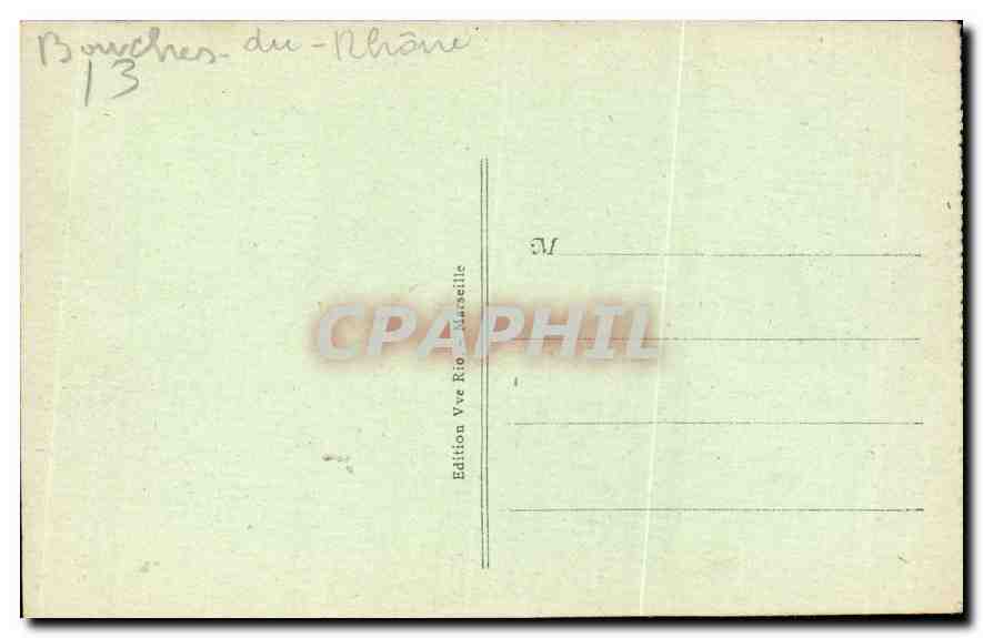 CPA Marseille vue generale  — Verso