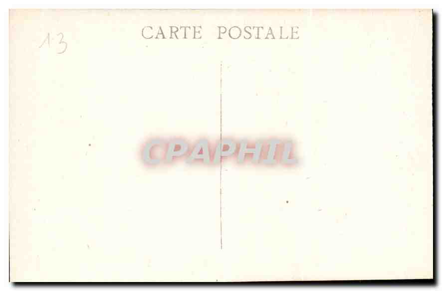 CPA Marseille le Chateau d'If  — Verso