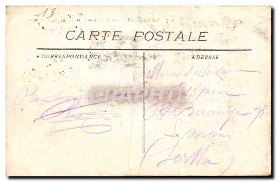 CPA Marseille Ascenseurs de N D de la Garde  — Rückseite