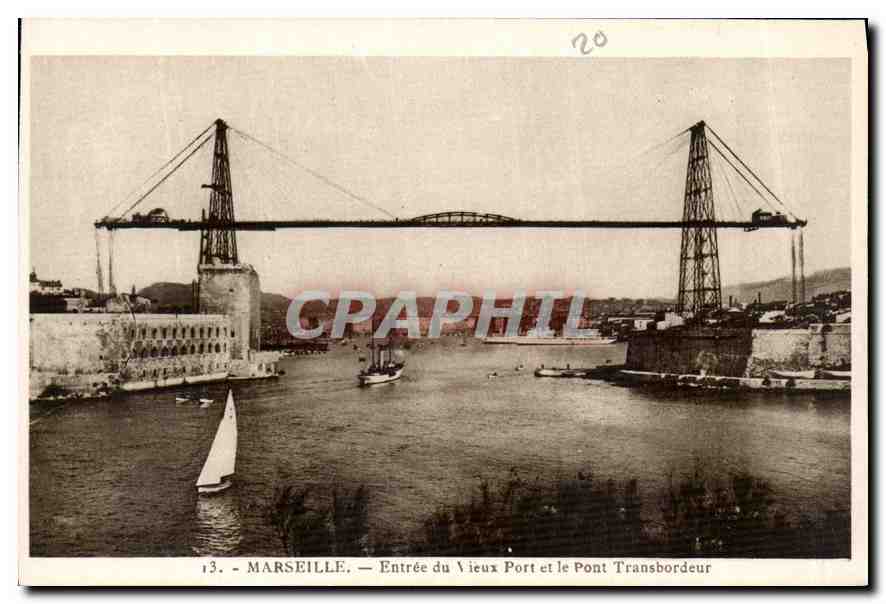 Marseille — Entrée du Vieux Port et le Pont Transbordeur — Édition « La Gigogne »