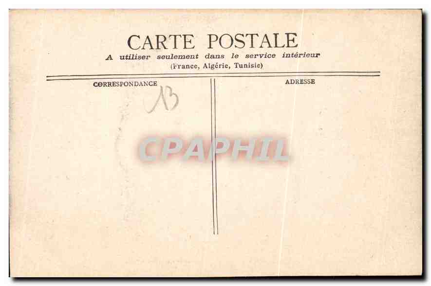 CPA Marseille Fort Saint jean Vieux Port  — Verso