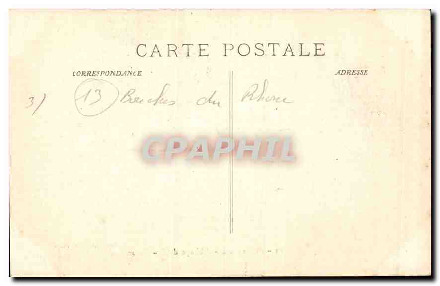 CPA Marseille Abbaye de St Victor  — Verso