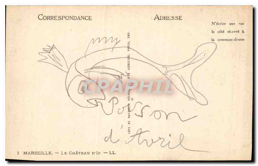 CPA Marseille le Chateau d'If  — Verso