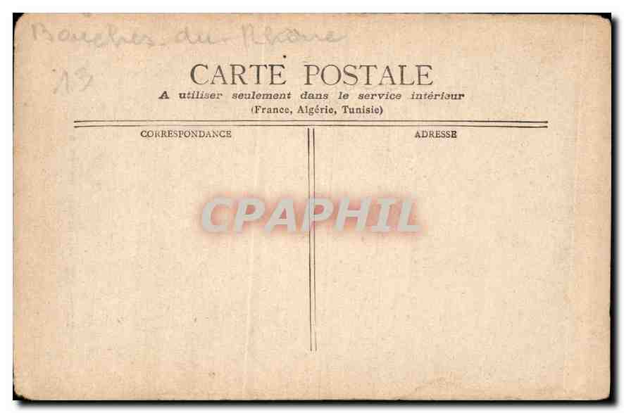 CPA Marseille Notre Dame de la Garde  — Rückseite