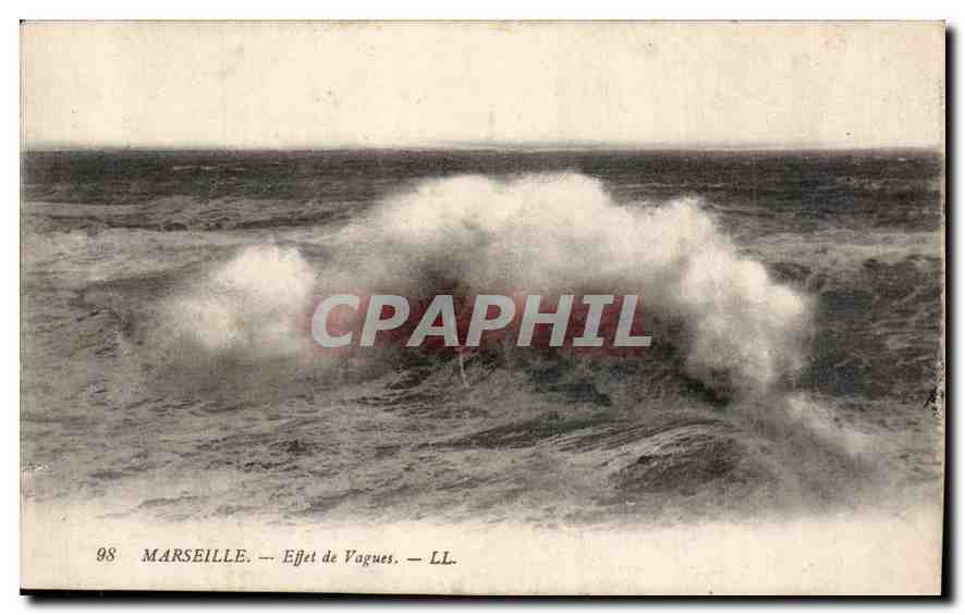 CPA Marseille Effet de Vagues 