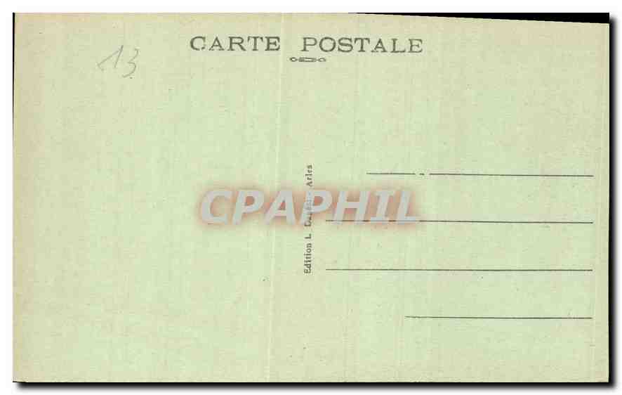 CPA Arles Cloitre Saint Trophime Puits et Galerie du XIV siecle  — Verso