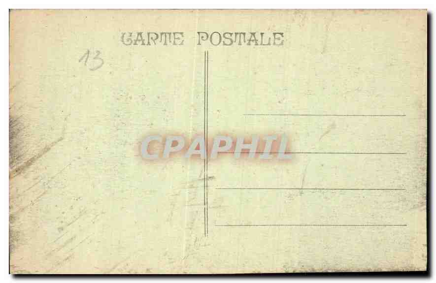 CPA Marseille Palais Longchamp  — Verso